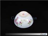 کاسه چینی بیکعب گل سرخی قدیمی دورو گل 