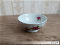 کاسه چینی قدیمی گل سرخی زیبا سایز کوچک 