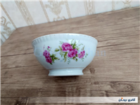 کاسه چینی قدیمی گل سرخی زیبا سایز کوچک 