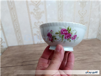 کاسه چینی قدیمی گل سرخی زیبا سایز کوچک 