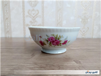 کاسه چینی قدیمی گل سرخی زیبا سایز کوچک 