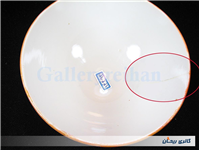 کاسه کمیاب حنایی قدیمی ازاکا قطر 13CM