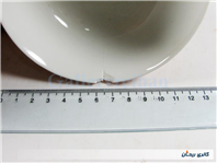 کاسه قدیمی صورتی نقش برجسته 