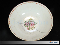 کاسه چینی نقاشی دست سایز غول پیکر قاجاری 