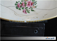 کاسه چینی نقاشی دست سایز غول پیکر قاجاری 