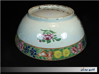 کاسه چینی نقاشی دست سایز غول پیکر قاجاری 