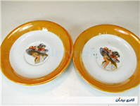 6عدد نعلبکی قدیمی ساخت ایران طرح عکسی 