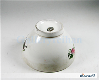 کاسه چینی گل سرخی قدیمی 