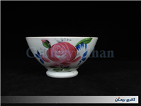 کاسه روسی نقاشی دست قدیمی طرح گل سیب 