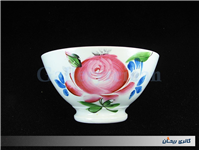 کاسه روسی نقاشی دست قدیمی طرح گل سیب 