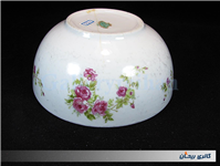 کاسه کلکسیونی گلسرخی بیکعب پر گل KPM 