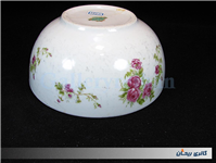 کاسه کلکسیونی گلسرخی بیکعب پر گل KPM 
