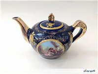 قوری چینی سرمه ای بزرگ لیلی و مجنون زیبا