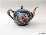 قوری چینی سرمه ای بزرگ لیلی و مجنون زیبا