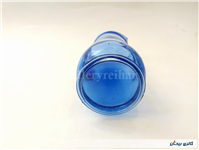 پارچ شیشه ای رنگ آبی قدیمی زیبا دست ساز