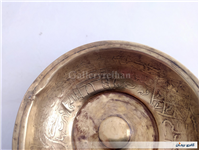 کاسه یا پیاله دعا برنجی نقش برجسته قدیمی