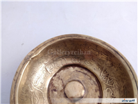 کاسه یا پیاله دعا برنجی نقش برجسته قدیمی