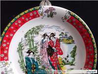 دیوارکوب یا نعلبکی طرح زنان چینی کادولوکس