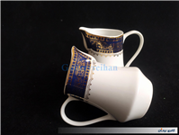 جفت سس خوری یا شکرپاش چینی طرح سورمه ای 