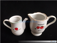 جفت قوری و شکرریز طرح گوجه ای