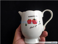 جفت قوری و شکرریز طرح گوجه ای