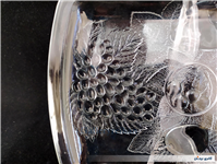 دیس میوه خوری بلوری ضخیم طرح میوه