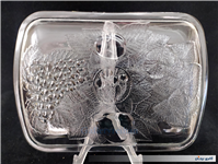 دیس میوه خوری بلوری ضخیم طرح میوه