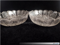 یک جفت ظرف کمیاب بلور با طرح خاص