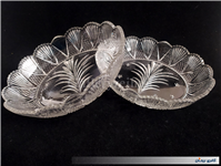 یک جفت ظرف کمیاب بلور با طرح خاص