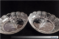 یک جفت ظرف کمیاب بلور با طرح خاص