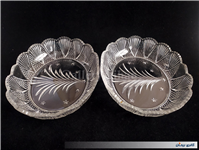 یک جفت ظرف کمیاب بلور با طرح خاص