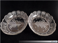 یک جفت ظرف کمیاب بلور با طرح خاص