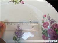 دیوارکوب چینی گل سرخی قدیمی