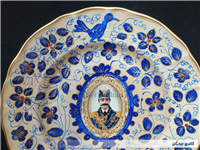 دیوارکوب قدیمی نقاشی کاردست قلم آبی جدید 