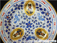 دیوارکوب قدیمی نقاشی دست قلم آبی جدید