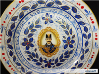 دیوارکوب قدیمی نقاشی کاردست قلم آبی جدید