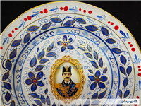 دیوارکوب قدیمی نقاشی کاردست قلم آبی جدید