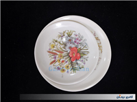 جفت دیوارکوب ملامین قدیمی طرح گل