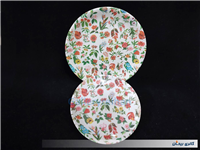 جفت دیوارکوب ملامین قدیمی و زیبا طرح گل 