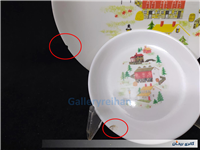 جفت دیوارکوب ملامین قدیمی و زیبا طرح کلبه