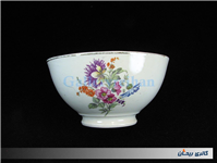 کاسه روسی رنگ گیاهی قدیمی و زیبا طرح گل