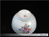 کاسه روسی رنگ گیاهی قدیمی و زیبا طرح گل