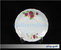 زیر فنجانی یا دیوارکوب گل سرخی قدیمی