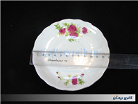 زیر فنجانی یا دیوارکوب گل سرخی قدیمی