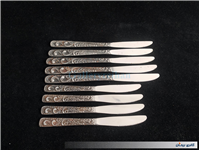 9عدد چاقوی قدیمیSTAINLESSبا طرح زیبا گل