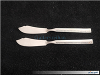 2چاقوی کره خوری قدیمی STAINLESS با طرح گل