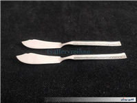 2چاقوی کره خوری قدیمی STAINLESS با طرح گل