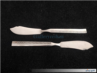 2چاقوی کره خوری قدیمی STAINLESS با طرح گل
