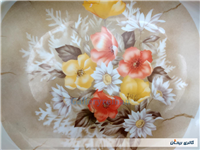 دیس قدیمی ملامین طرح گل