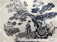 دیس قدیمی ملامین طرح زن ژاپنی